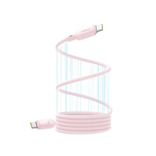 Baseus PicoGo Magnetic 1m Fast Charging USB-C to USB-C Cable 240W &ndash; Pink